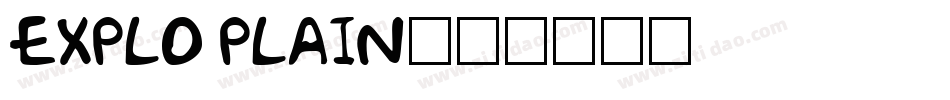 Explo Plain字体转换